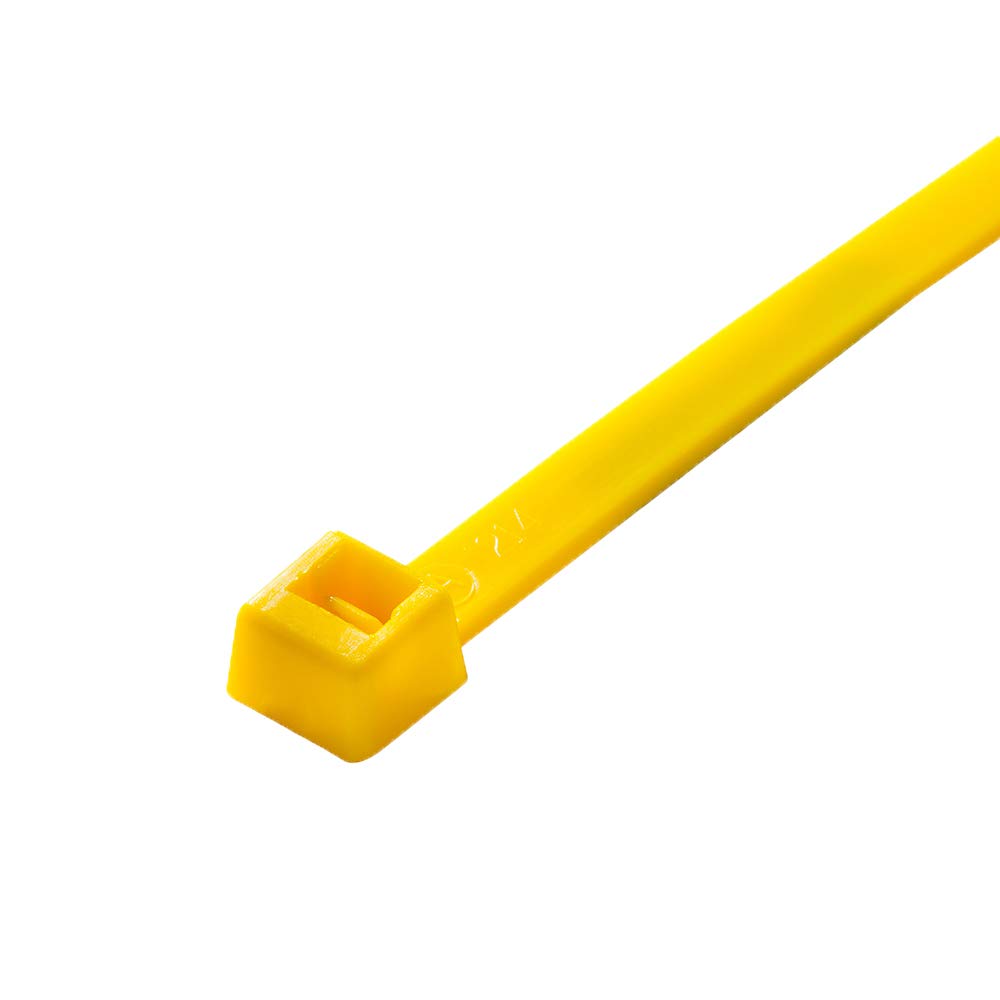 Ukcable-Ties Yellow Fluorescent Bright Cable Ties - 200Mm X 4.8Mm Strong Nylon Glossy Zip Ties