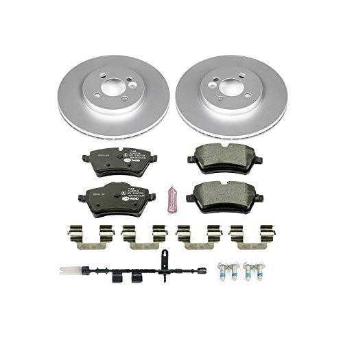Image of Power Stop ESK6741 Front Euro-Stop Brake Kit Mini Cooper and 1 Front Sensor Wire For Mini Cooper 2012-2015 [Model Specific]