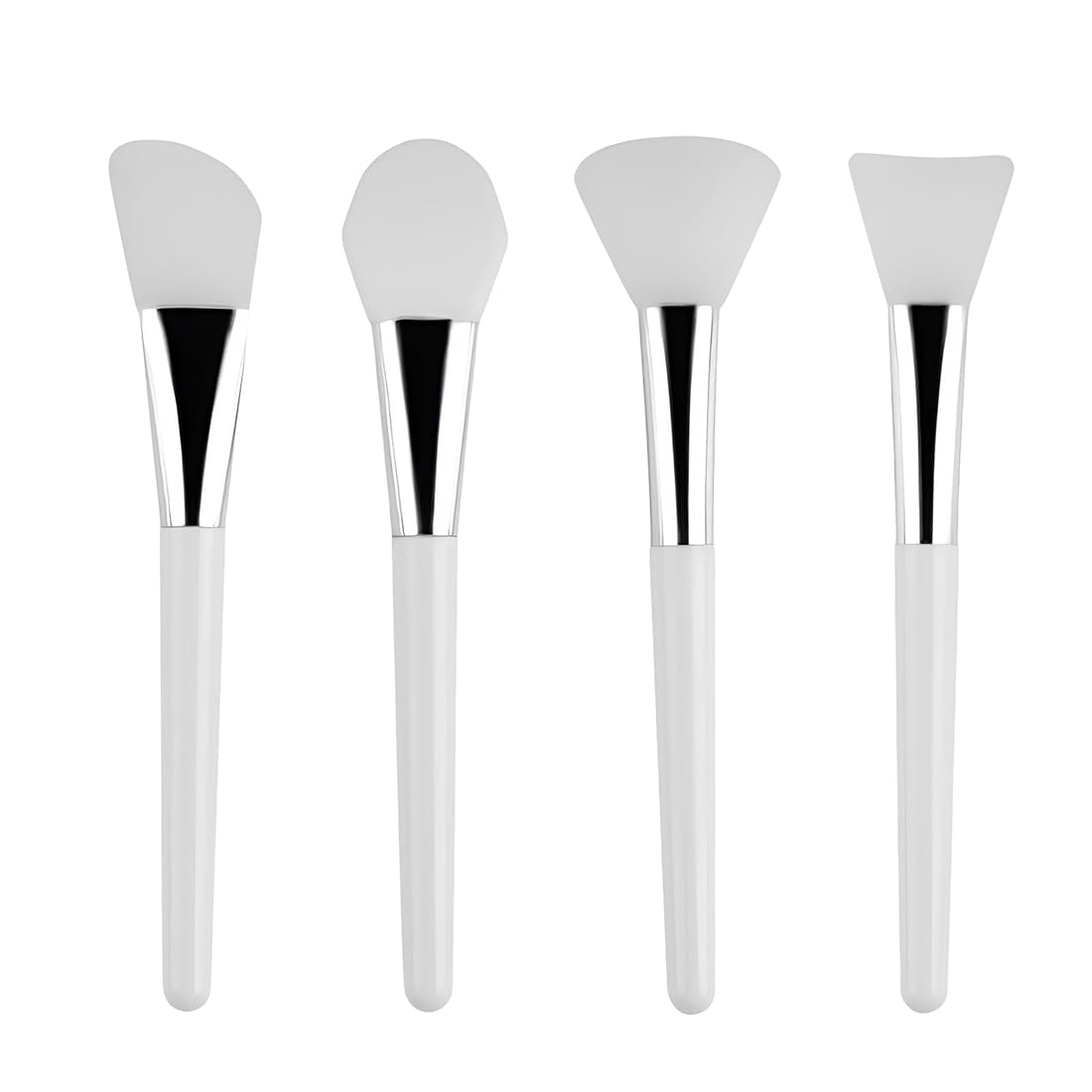 Set di 4 Pennelli per Maschere, Pennello per Maschere in Silicone, Adatto per Maschere, Maschere per Occhi, Sieri, Maschere Detergenti o Prodotti di Cura della Pelle Fai da Te