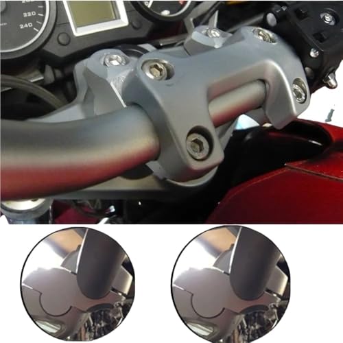 Abrazadera de manillar 28mm para moto S1000R 2014-2018 negra 7