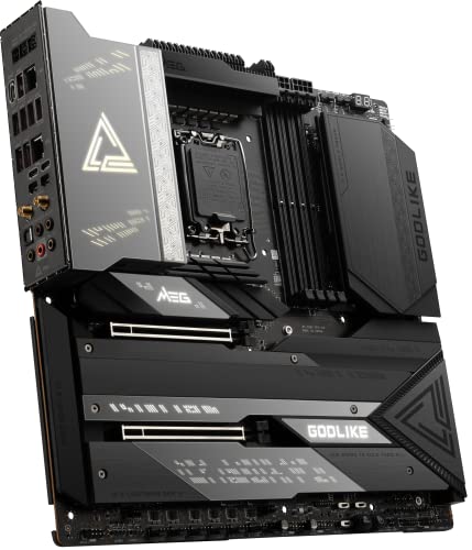 Image of MSI MEG Z790 GODLIKE Gaming Motherboard (Supports 12th /13th / 14th Gen Intel Processors, LGA 1700, DDR5, PCIe 5.0, M.2, 10Gbps LAN, USB 3.2 Gen2, Wi-Fi 6E, Bluetooth 5.3, Thunderbolt, E-ATX)