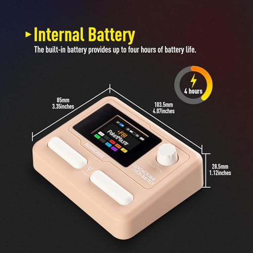 Image of SONICAKE QME-10PK Pocket Master-Multi Effects Guitar Pedal with 9 Effects Modules 100 Drum Rhythms and Looper 100 Presets 20 Amp /Cab Electric Guitar Effects Processor OTG USB Audio Interface BT