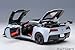 Autoart 2019 Chevrolet Corvette C7 ZR1 Ceramic Matrix Gray Metallic with Carbon Top 1/18 Model Car