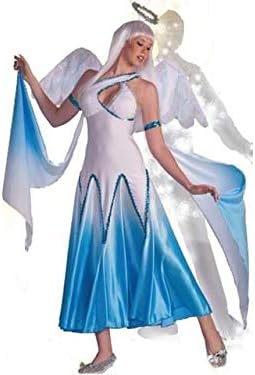 Forum - Disfraz de ángel blanco azul para mujer