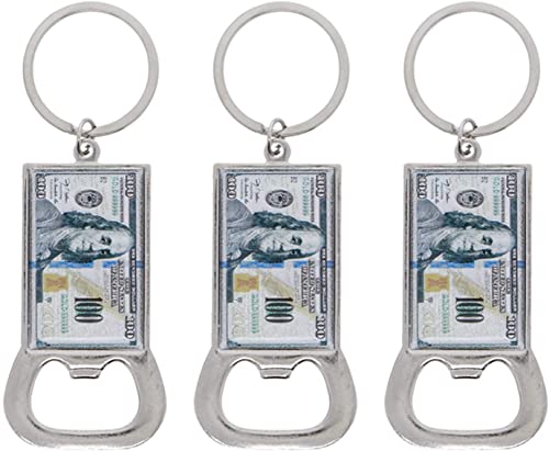 CLGIFT Set of 12 Pc 100 Hundred Dollar Bill Keychain