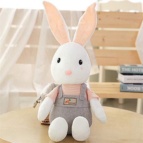 Preisvergleich Produktbild BAONZEN Plüschtier Kaninchen Puppe Puppe weißes Kaninchen Kissen Puppe süße große Puppe Kinder Mädchen Geburtstagsgeschenk 40cm, 2