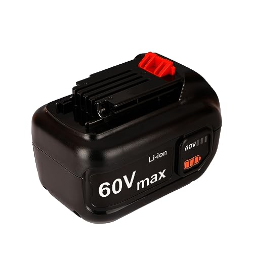 3000mAh Compatible with Black and Decker 60v Battery LBX1560 LBX2560 LHT360 LST560 LSW60C CM2060C LBX1560 LBX2560 Li-ion Battery