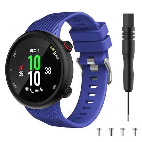 Correa de silicona para Garmin Swim 2, correa de reloj inteligente, pulsera deportiva para Garmin Forerunner 45 45s, accesorios de pulsera, azul, para Forerunner 45s, For Forerunner 45s