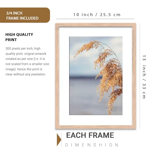 Image of HOTHOUSE Abstract Art Home Decoration Abstract Paintings With Frame For Living Room Bed Room Hotel Wall Decor Digital Reprint Set of 3 (10X13 inch)