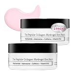 COSRX Pink Peptides Collagen Hydrogel Eye Patch 2 Pack for Puffy Eyes