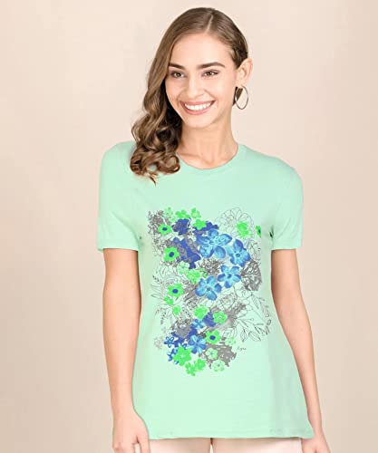 Image of Lyra Women's Cotton Regular Fit T-Shirt