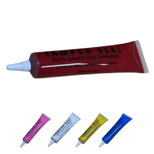 Next Phase Red Tamper Seal Inspection Paint Tamper-Proof Security Marker for Bolts Fasteners & Assemblies Quick-Drying High-Visibility Paint Automotive & Industrial Use 1.5 oz Red