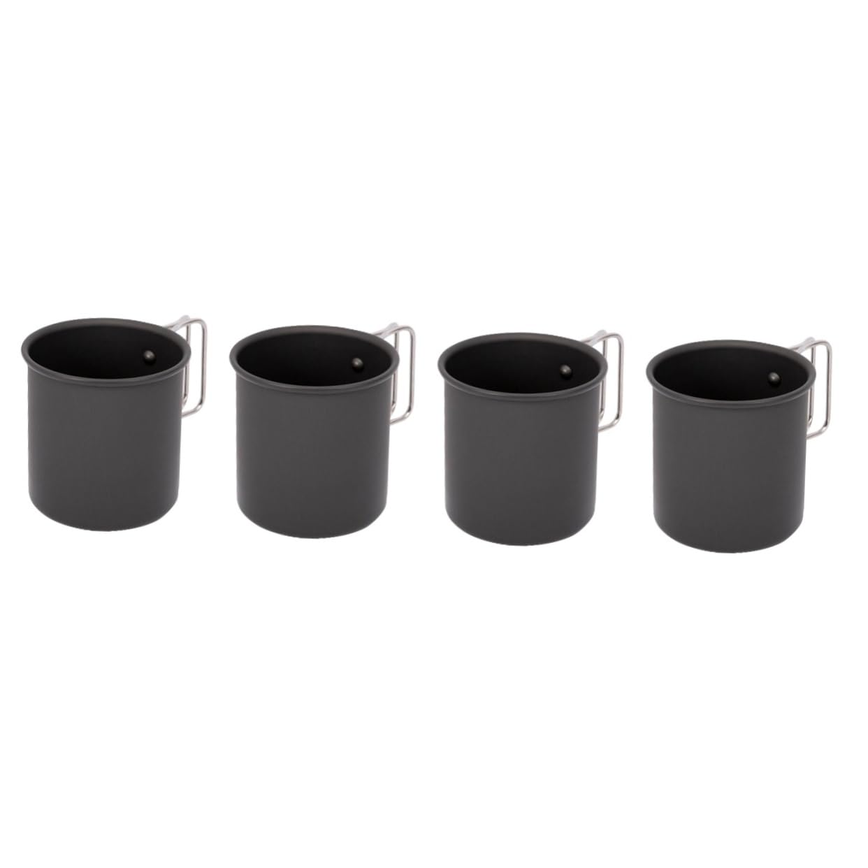Toyvian 4piezas Taza De Camping Inoxidable Vaso Multifuncional Para Bebidas Para Actividades Al Aire y Picnic Fácil De Limpiar y Transportar