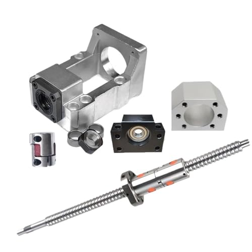 Metal Ball Screw nut end Processing 1pcs Ball Screw Double Nut DFU1605 Set for Stepper Servo Motor Travel Length 1500 1000 End Processing Coupler Nut(1400mm)