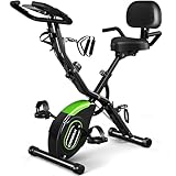 Caromix Folding Exercise Bike, 5 in 1 Stationary...