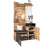 Azkoeesy Juego de Perchero Recibidor,5 x 190 cm