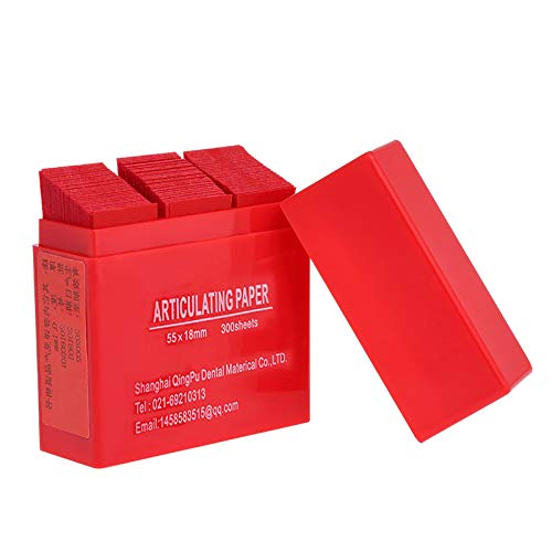 Amyove Dental Articulating Paper Strips Dental Lab Products Tool Oral Teeth Care Material 300 Sheet/Box
