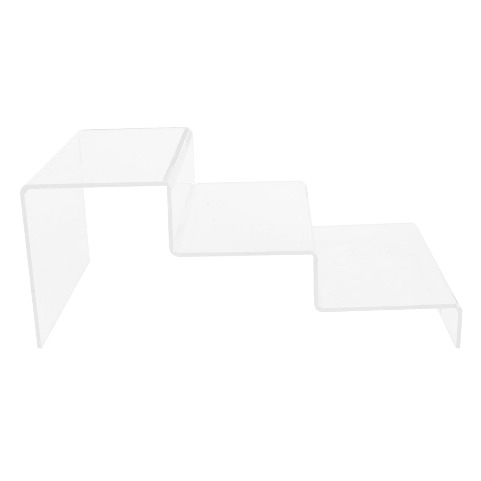 Cabilock Elegant 3-Layer Acrylic Display Holder Shoe Storage Rack Display Stand