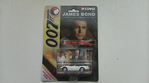 Image of CORGI JAMES BOND 007 YOU ONLY LIVE TWICE WHITE WITH BLACK SEATS OPEN TOP CAR
