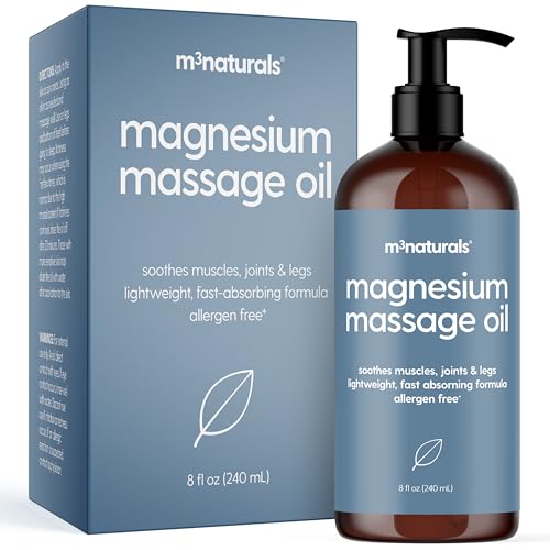 Image of Magnesium Massage Oil for Sore Muscles, Feet, Joints and Leg Cramps, Helps with Sleeping and Post-Workout Recovery, for Sensitive Skin, 8 fl oz by M3