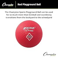 Champion Sports 10 Inch Playground Ball, Red — image 3