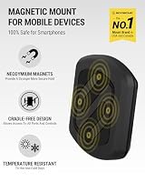 Scosche MAGDMB MagicMount Magnetic Phone Mount for Car, Dashboard Cell Phone Holder with 360° Adjustable Magnet Head, Universal Phone Stand for Car Compatible with iPhone, Samsung, and All Devices — image 2
