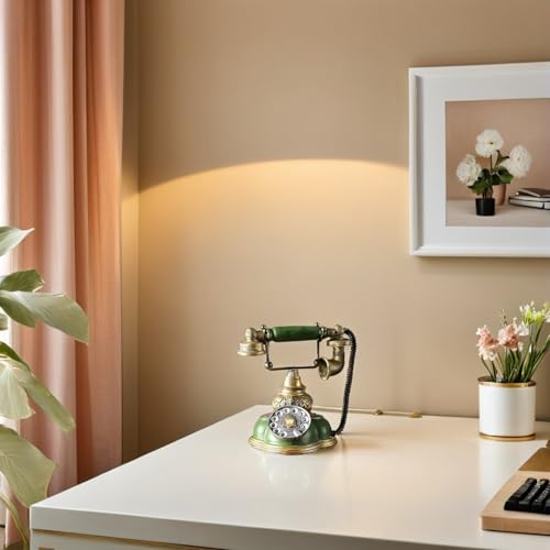 Teléfono retro TEHAUX vintage para decorar ambientes clásicos de salón 6