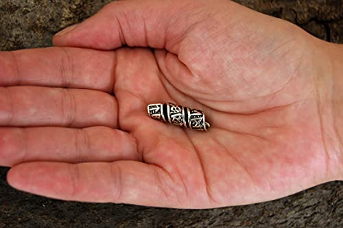 Barba e capelli perla argento 925 runica