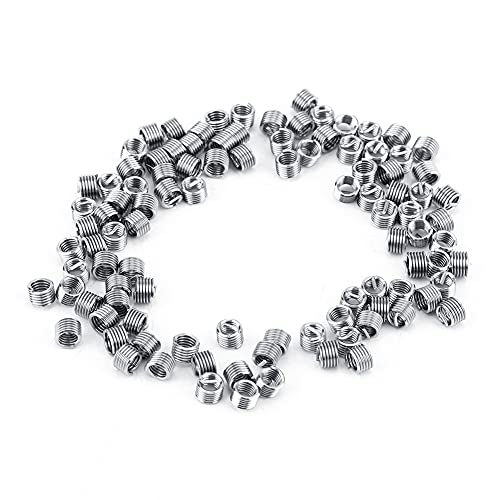 Premium M4 Stainless Steel Helicoil Thread Insert, 100Pcs Coiled Wire Rethread Repair KitM4 Thread Repair (M4*0.7 * 1.5D)