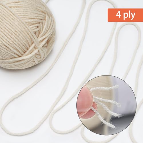 Image of NICEEC 300g Soft Assorted Colors Yarn - Sport Weight,100% Acrylic, 4 Ply, Bonbons Yarn for Crochet & Knit, DIY Project Starter Kit for Kids or Adults(Total 870yds) - Series 15