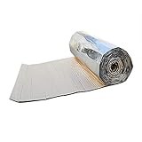 KKmoon Insonorizante Forro 7mm 50 x 100cm, Papel Adhesivo de Espesor Espuma Aislante de Calor Aislamiento Acústico Amortiguación de Ruido