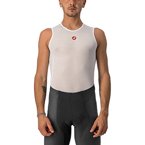 castelli Pro Issue Sleeveless T-Shirt, Men's, Blanco, L