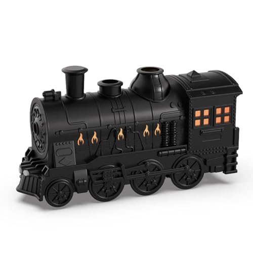 Air Humidifier Train Shape 300ml Water Diffuser Essential Oil Diffuser with Remote Control 2 Lighting Modes for Office Home Bedroom Baby Room