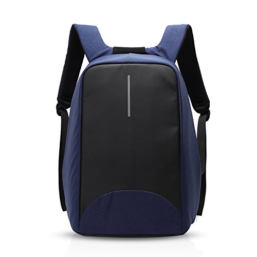 FANDARE Mochila Escolar,Unisexo Mochila, Mochila Antirrobo Impermeable,15.6 Pulgadas Puerto USB, para Viajes, Deporte, Negocios Multifuncional Daypacks Azul