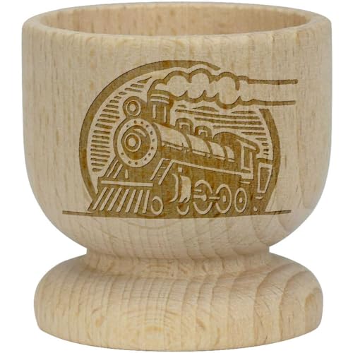 'Steam Train' Wooden Egg Cup (EC00027259)