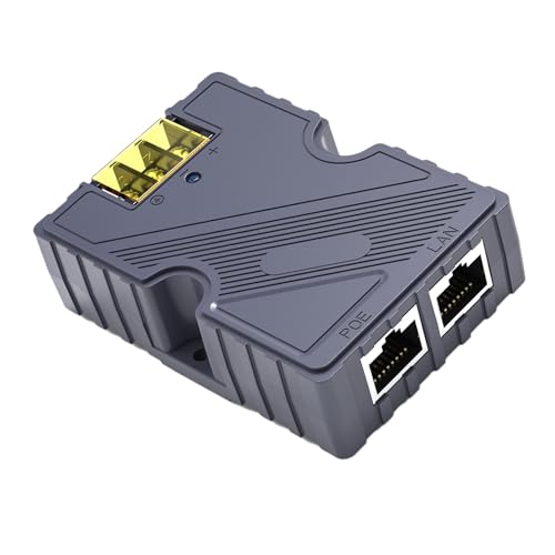 Inyector PoE de 150 W, salida de 48-57 V y 3 A, Ethernet Gigabit, pasivo, carcasa de ABS con protección ESD para kits satelitales de Internet y sistemas de red miniatura 3