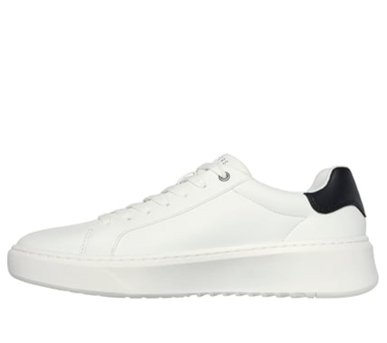 Skechers Men's Court Break Suit Sneaker Sneaker, White Duraleather, 5.5 UK