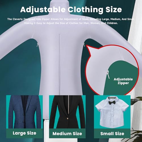 Automatic Steam Iron, 2026 Upgraded Touched Hands-Free Automatic Ironing Machine 3.0, 8 Minutes Quick Ironed Dry, Clothes Dryer and Hands Free Wrinkle Remover for Trousers, T-Shirts & Shoes