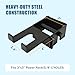 Olympic Barbell Holder for 3x3inch Power Racks, Rack-Mounted,No Tools & No Screws Required - Heavy-Duty Steel barbell Storage , Protect The Barbell Bar With Protective Padding, Saves More Space,Tool-Free Install.Vertical Barbell Holder (up)