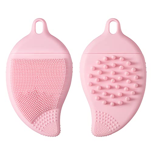 1 pcs Manual Soft Silicone Shampoo Brush,silicone scalp massage brush,Manual Head Scalp Massage Brush for Wet & Dry,Scalp Scrubbie,Promote Hair Growth.