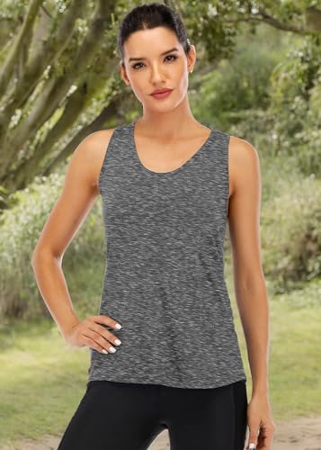 Image of ICTIVE Workout Tank Tops for Women Sleeveless Yoga Tops for Women Mesh Racerback Tank Tops Muscle Tank