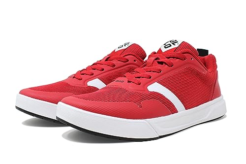 OLLO Alpha Parkour Shoes, Edge Red (Red), Men's 10 - Ninja, Obstacle, & Cross Training - Freerunning, High Grip, Flexible, Comfort, Ultra Traction