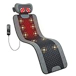 COMFIER Massage Mats Full Body with Heat, Vibration Back Massage Chair Pad with Shiatsu Neck Pillow 10 Vibrating Motors & 3 Levels of Heating Massage Mat, Bed Massager, Gifts