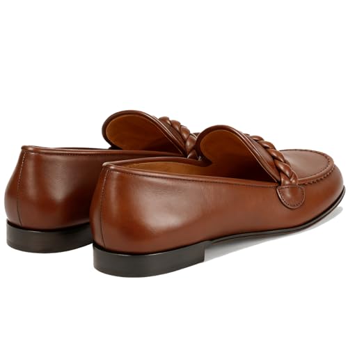 Image of MOOMMO Women Comfortable Suede Loafer Flats Round Closed Toe Slip On Penny Loafers Knitted Strap Oxford Loafer Shoes for Office Ladies Work Daily Casual Club Driver Flats Spring Elegant 4-11 M US