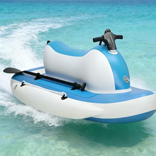 ErShangMao Lancha Neumática Eléctrica con Motor, Lancha/Kayak Eléctrico Subacuático Profesional con Scooter De Buceo, Embarcación Plegable 3 En 1, 3-11 Km/H, 10 Velocidades. 700W