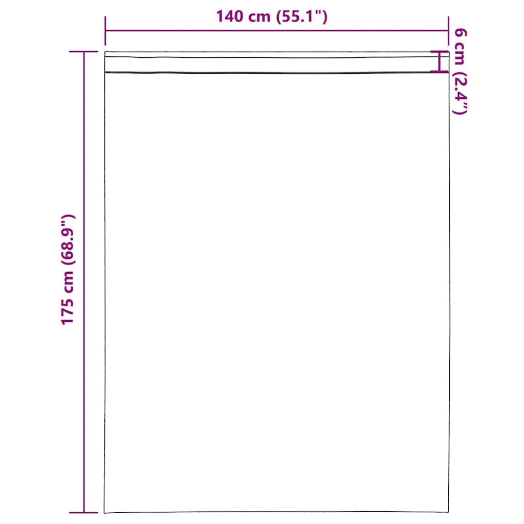 Lot de 2 rideaux en voile avec passe-tringle - Terracotta - 140 x 175 cm - Semi-transparent - 100 % polyester - Pour salon, chambre à coucher, cuisine - Avec brise-vue et protection solaire