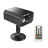 [Farben und Muster] Das Disco Licht besteht (rot / grün / blau / pink / hellblau / orange) und die im Gegensatz zum normalen Party Licht ein klareres Bild ohne jegliche Unschärfe erzeugen.