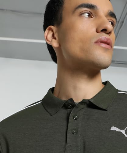 Image of PUMA Cotton Regular Fit Mens Black T-Shirt