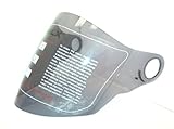 GLX Helmets Open Face Shield (Smoke, One Size)