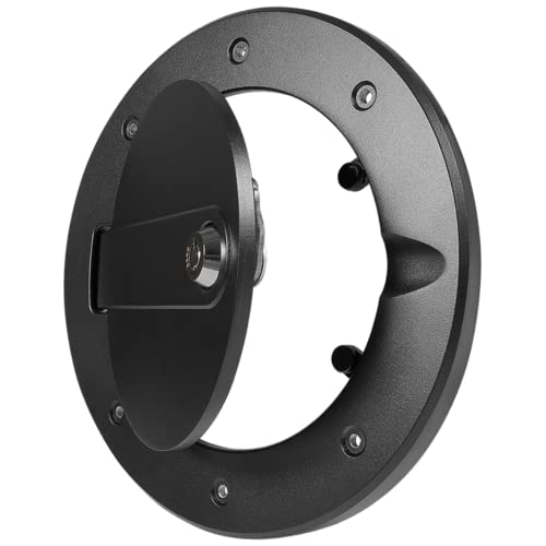 Fuel Tank Door Locking Billet Aluminum Gas Cap Cover Fit For Hummer H3 And H3T 2006-2010 Exterior Accessories (Black Texture) #TOP7
